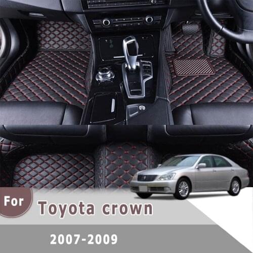 RHD Carpets For Toyota Crown 2007 2008 2009 Car Floor Mats Auto Interiors Rugs Covers Accessories Car Styling Floorliner Foot
