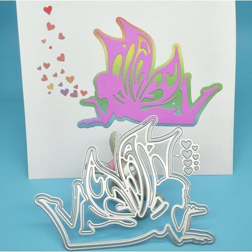 Beautiful angel, elves and heart-shaped metal cutter molds, paper crafts, scrapbook card templates, DIY decorative accessories