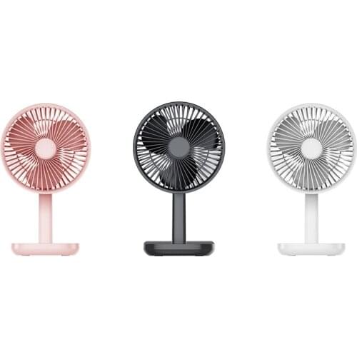 Desktop Fan Bedside Desk Top Silent Student Lithium Battery Charging Fan Portable Adjustable Angle Fan
