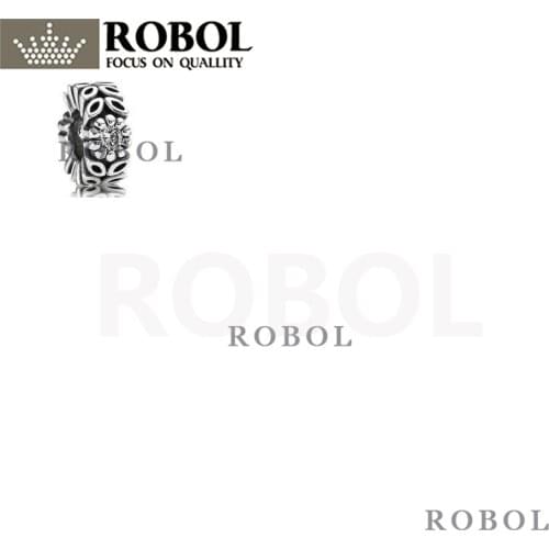 PDB 03 925 Silver Colorful Zircon Shining Charm Heart Walk Colorful Wildflower Galaxy Zircon Spacer Pearl Free Shipping