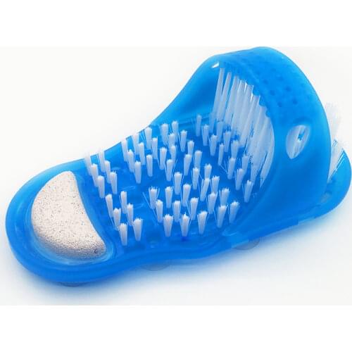 Plastic Bath Shower Feet Massage Slippers Bath Shoes Brush Pumice Stone Foot Scrubber Spa Shower Remove Dead Skin Foot Care Tool