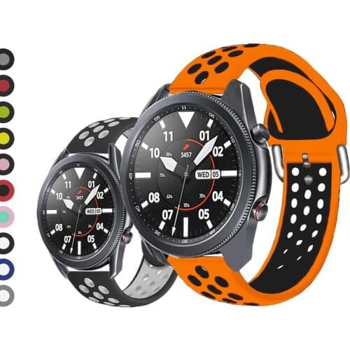 22mm Wrist Straps Band for Samsung Galaxy Watch 3 45mm smartwatch 20mm Strap for Galaxy Watch 3 41mm Bands Sport belt bracelet