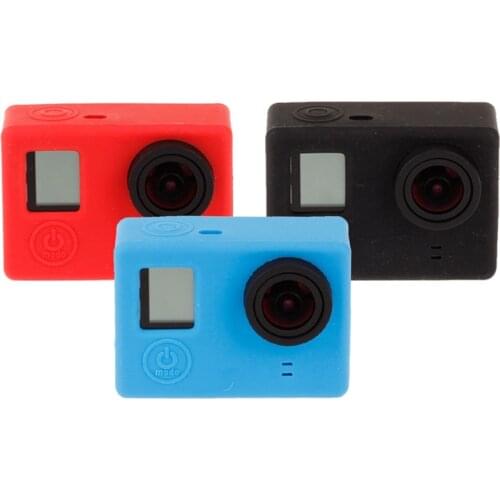 RuiGpro for Gopro 4 3+ Accessories Silicone Case Sports Camera Case Dust Holster for Go Pro Hero 4 3+ Camera