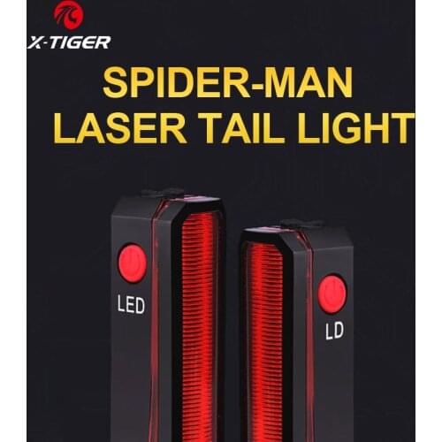 X-Tiger Bike Light Waterproof Cycling Light Warning Lamp USB Charge Cycling Tail Taillight Bike LED Light