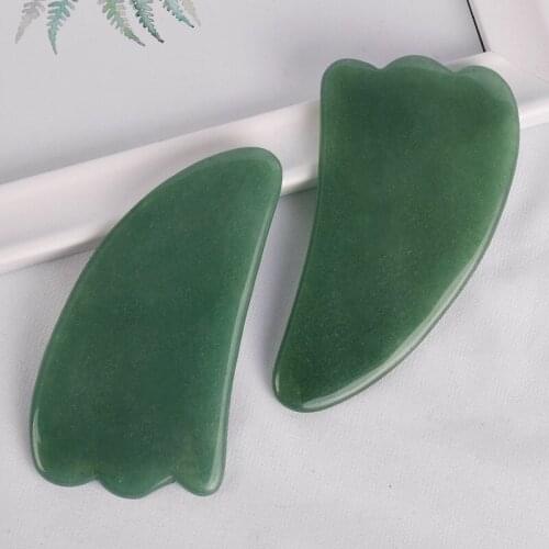 Green Aventurine GuaSha Wands Jade Women Gifts Body Relax Gua Sha Health Beauty Massage Tools