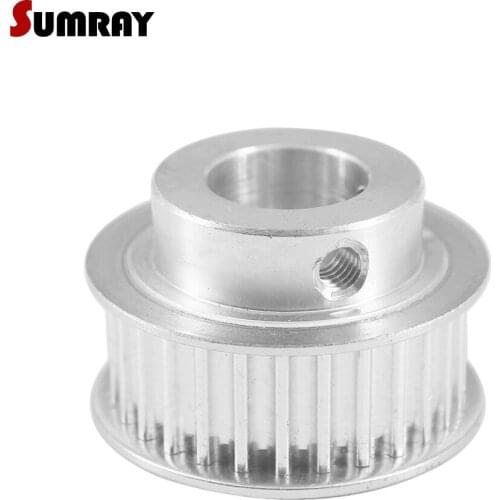 SUMRAY 5M Timing Pulley 28T 6/8/10/12/19/20mm Bore Motor Belt Pulley 16/21mm Width Toothed Pulley Wheel for 3D Printer