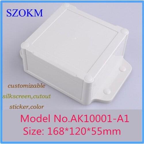1 piece, IP68 abs electronics enclosure for PCB with solid cover 168*120*55mm enclosure for electronics wall mount plastic case