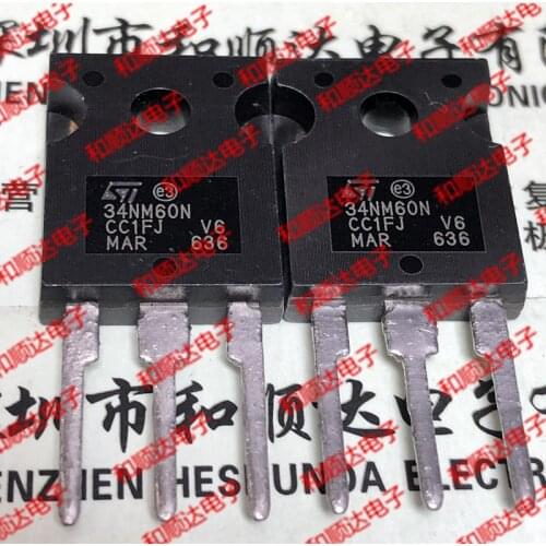 10pcs/lot 34NM60N STW34NM60N New stock TO-247 600V 29A