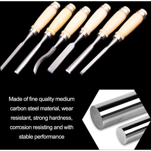 12pcs DIY Woodcut Chisels Wood Sculpture Tool Woodworking Carving Tool