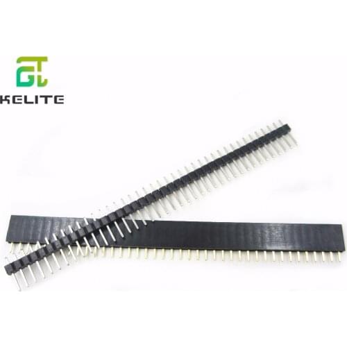 40pcs/lot = 20pcs 1x40 Pin 2.54mm Single Row Female &+ 20pcs Male Pin Header connector