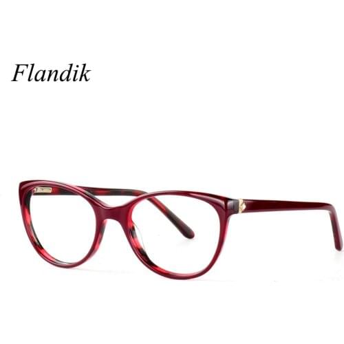 Acetate Optical Glasses Frame Women Cat Eye Prescription Myopia Presbyopia Eyeglasses Women Nerd Tortoise Spectacles Eyewear