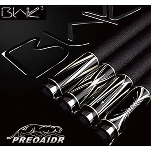 PREOAIDR Billiard Pool Cue Blak Series 10mm 11.5mm 13mm 147cm Length Handmade Maple Shaft Uni-loc Billiard Stick Kit