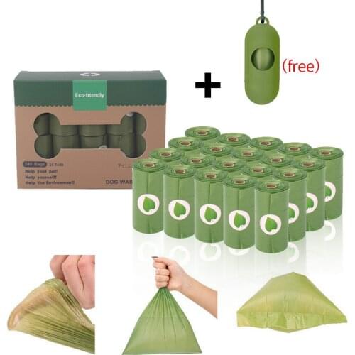 Biodegradable Dog Poop Bag Garbage Dispenser Outdoor Home Clean Waste Bags For Pet Leash Poop Bags Pick up Tools Pet Accessories