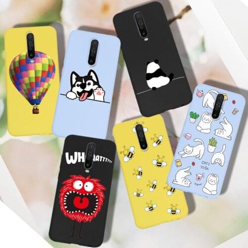 TPU For Xiaomi Redmi K30 Case Cute Cartoon Back Cover For Xiaomi Redmi K30 K 30 RedmiK30 5G 4G Case Silicone Soft Matte Bumper