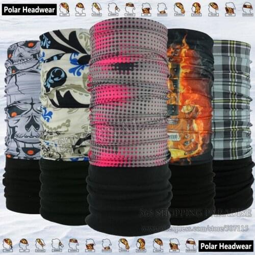 EXPRESS Shipping 50pcs/lot Wholesale Fashion Winter Outdoor Magic Polartec Headwear Multifunction Polar Fleece Bandanas