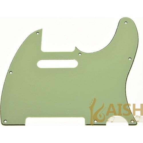 Guitar Pickguard Scratch Plate Mint Green 3 Ply Fits TL