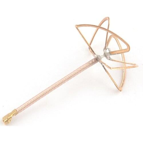 HappyModel 50mm 5.8G 2.5dBi-3dBi RHCP UFL Connector Clover FPV VTX Antenna for RC FPV Racing Micro Tinywhoop Drones DIY Parts