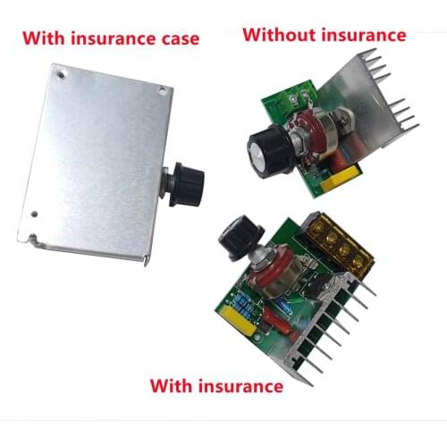 AC 220V 4000W imported high-power thyristor electronic regulator dimming speed regulation thermostat module with insurance
