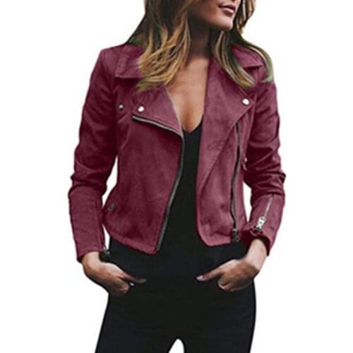 JQNZHNL Women's Suede Jackets
