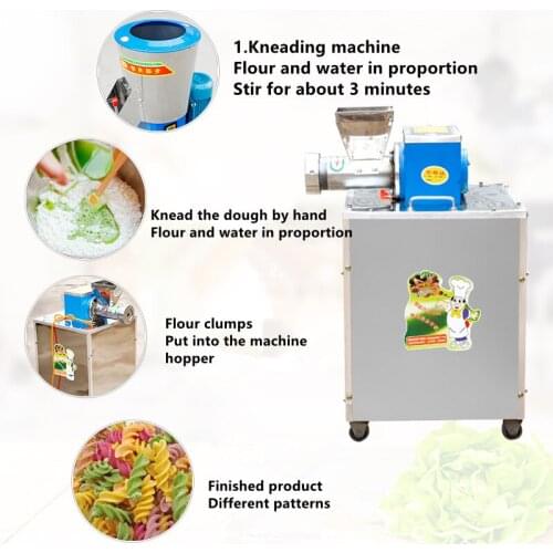 Commercial 30-100kgSpiral Macaroni Macaroni Pasta Snack Extruder/Rice Noodle Machine/Spaghetti Machine