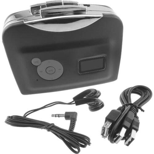 USB Cassette Tape Player Converter Walkman Convert to MP3 into USB Flash Drive Adapter Music Player No Need Driver& PC