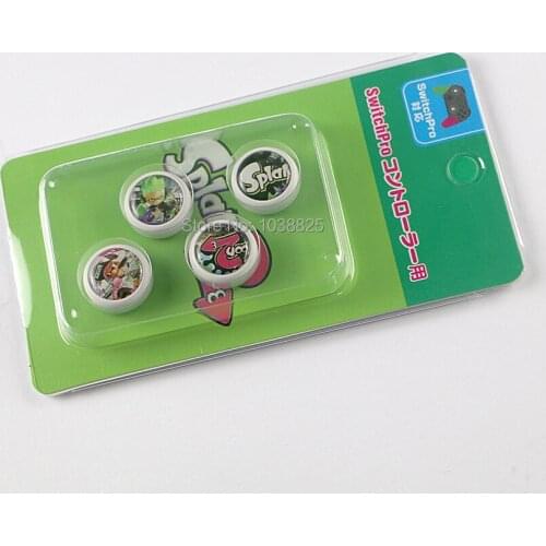 12sets/lot 4 in 1 set joystick Cap For Nintend NS Switch pro Controller Cap Skin for Joy-Con Cover with retail package
