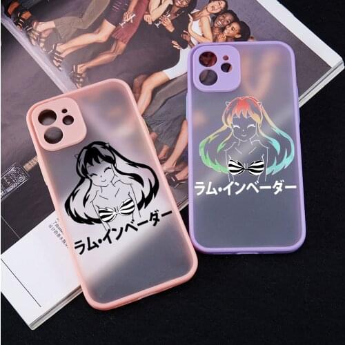 Lum Urusei Yatsura Phone Case for iPhone 11 12 Mini Pro X XS XR Max 6 6S 7 8 Plus SE 2020 Skin Feel Shell Back Cover Fundas
