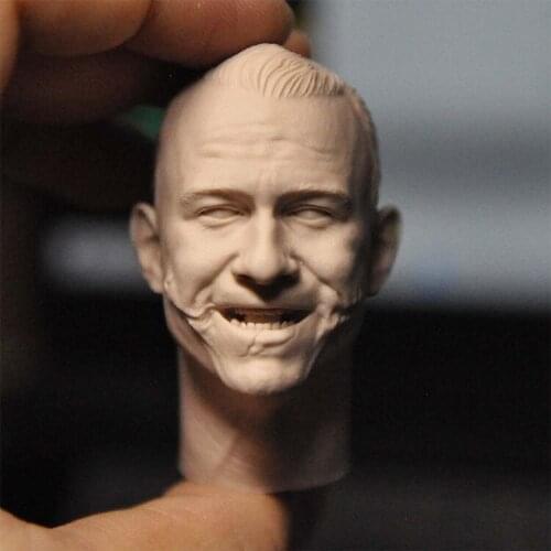 1/6 Scale Heath Ledger Open Mouth 3.0 Unpainted Head Model for 12''Body DIY