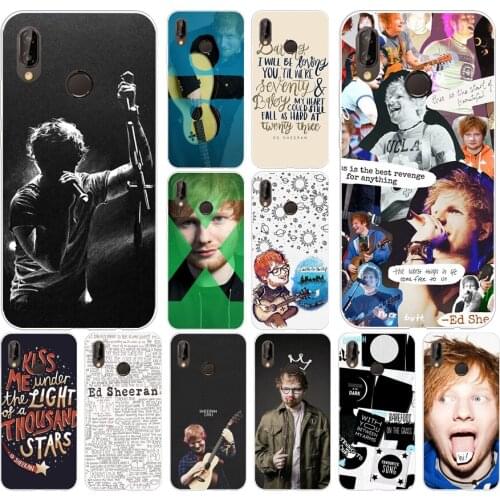 142H Singer Star Ed Sheeran Soft Silicone Tpu Cover Case for huawei p 20 lite pro y6 2017 mate 10 lite