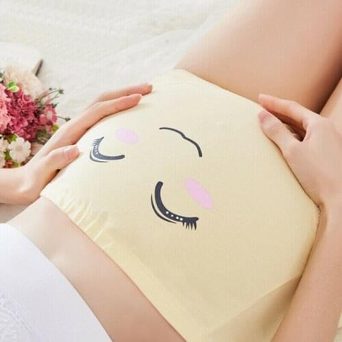 2019 New Comfortable Lovely Pregnancy Maternity Panties Womens Stretchy Underwear For Pregnant Knickers High Waist Underpants