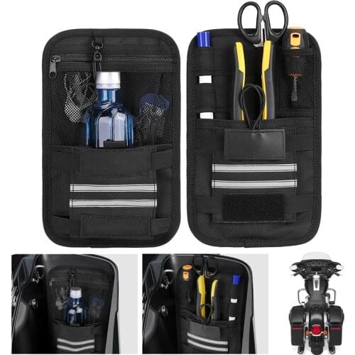 Motorcycle Saddlebag Organizer Hard Bags For Cruiser For Softail Touring Road King Street For Electra Glide Storage Case