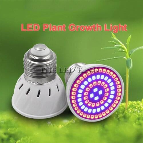 Full Spectrum Grow Light E27 E14 16W 60W LED Grow Lamp GU10 MR16 for Hydroponics Flowers Plants Vegetables Bulbs