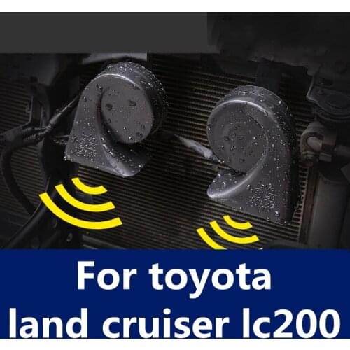 Snail horn car whistle Horns Speaker Snail Horn Air Horns High Low Vibro Tone Treble Warning For toyota land cruiser lc200