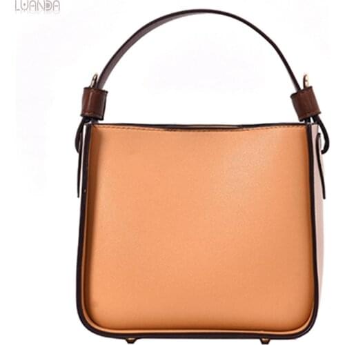 2 Sets Crossbody Bags For Girl Fashion Women Bag PU Leather Designer Bucket Handbag Compound Simple Lady Shoulder Messenger Bag