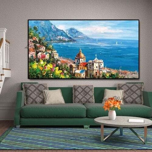 Thick Textured Landscape Oil Painting Hand Painted Paintings Art Canvas Wall Art Oil Paintings Wall Picture For Home Living Room
