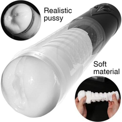 New type of masturbation device sucks vibrating male sex machine real vagina exercise adult male self-nourishing buttock
