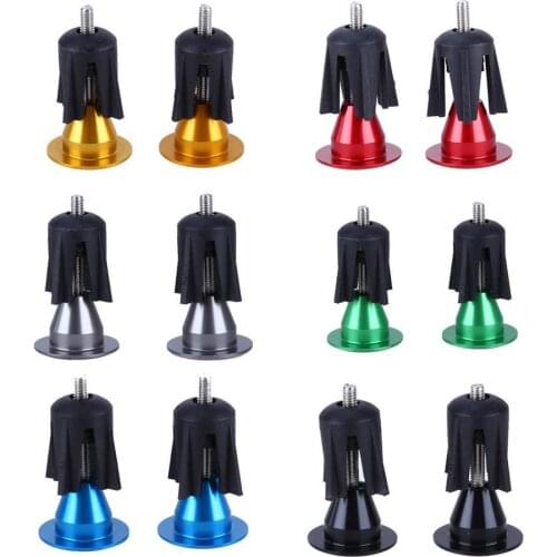 1Pair Bike Handlebar Cap Bicycle Grips Aluminum Alloy Bike Handlebar End Lock-On Plugs Bar Grips Caps Covers Bicycle Parts