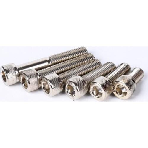10pcs M3 Grade 12.9 Nickel Plating Hexagon Screw Cylindrical Cup Head Bolt