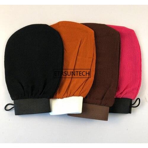 100pcs Moroccan Hammam Bath Scrub Glove Exfoliating Body Facial Tan Massage Glove Exfoliator Glove F2967