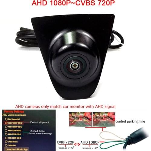180deg CCD AHD Car Front view camera for Honda Breeze 2020 year parking camera night vision waterproof