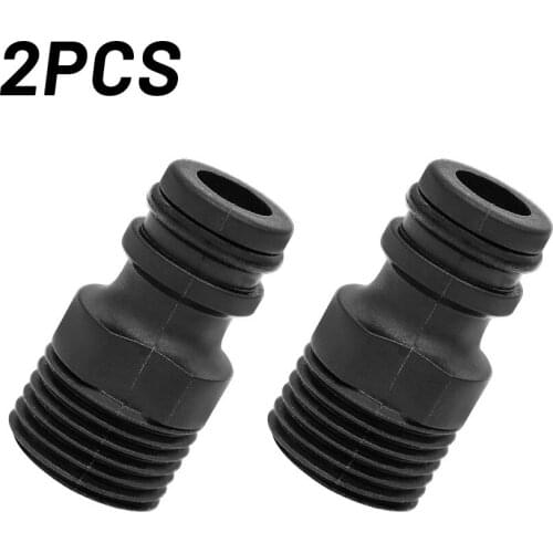 2pcs 1/2 Inch BSP Connector For Garden Hose Pipe Water Threaded Tap Adaptor Nipple Quick Connector Fitting Garden Irrigation
