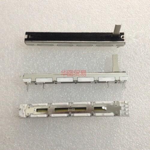 3pcs For BEHRINGER 1622 Soundcraft FOLIO-4 Mixer Straight Slide Potentiometer D10K / Dual Channel Fader White