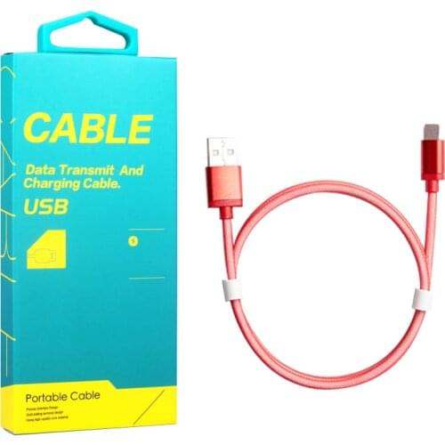 50 pcs 1M Micro USB Charger Cable With Packaging For Samsung S9 Fast Speed Charger Charging Cable For iP X