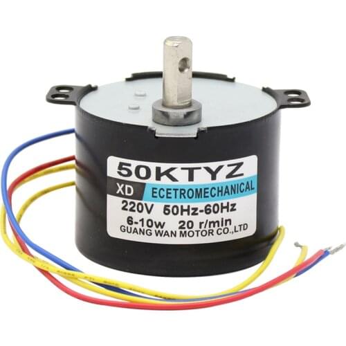 50KTYZ permanent magnet synchronous motor 220V AC gear reducer mini motor 10W bidirectional motor
