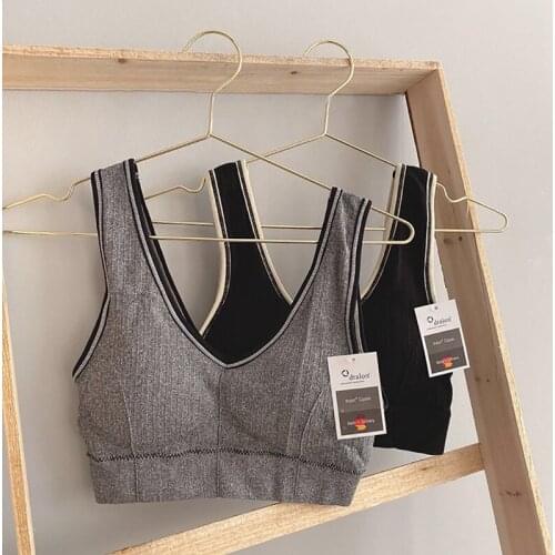 Seamless One-piece Sports Bras Summer Women Wrapped Chest U-shaped Cotton Bras Underwear