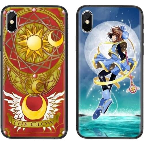 Cardcaptor Sakura Classic For iPhone 12 11 X XR XS Max Mini Pro 8 7 6 6S Plus SE 2020 5 5S 5C Soft Mobile Phone Skin Case Big