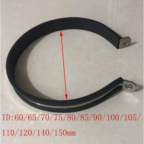 60/65/70/75/80/85/90/100/105/110/140/150 mm Motorcycle Exhaust Pipe Muffler Escape Moto Holder Clamp Fixed Ring Support Bracket