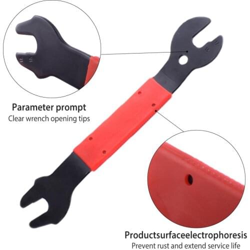 Bicycle Repair Wrench Bike Service Tools Cycle Bike Pedal Wrench Double Sided Bicycle Spanner Bicycle Repair Removal Tool