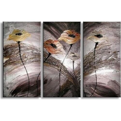 Handmade oil painting on canvas modern 100% Best Art Flower oil painting original directly fromartist FL3-137
