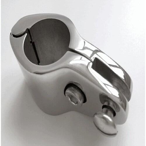 Stainless Steel Boat Canopy Tube Clamp Suits 1" OD Tube Hinged